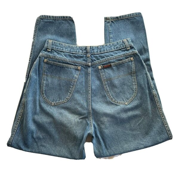 Sasson Vintage Womens Pleat Front High Rise Med Wash 5-Pocket Mom Jeans-30”x30" - Picture 2 of 12